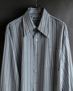"Vintage multi-stripe pattern shirt"