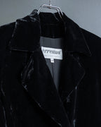 "ERREUNO" Relaxed tailored velour jacket