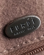 "Furdi" Crocodile embossed leather handbag