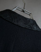 "tricot COMME des GARCONS" 
2001AW Lace-switched design tailored jacket