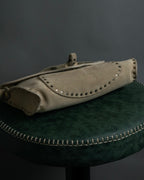 "CELINE" Studs design suede leather shoulder bag