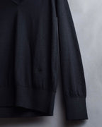 "HERMES" Cashmere silk blend V-neck knit