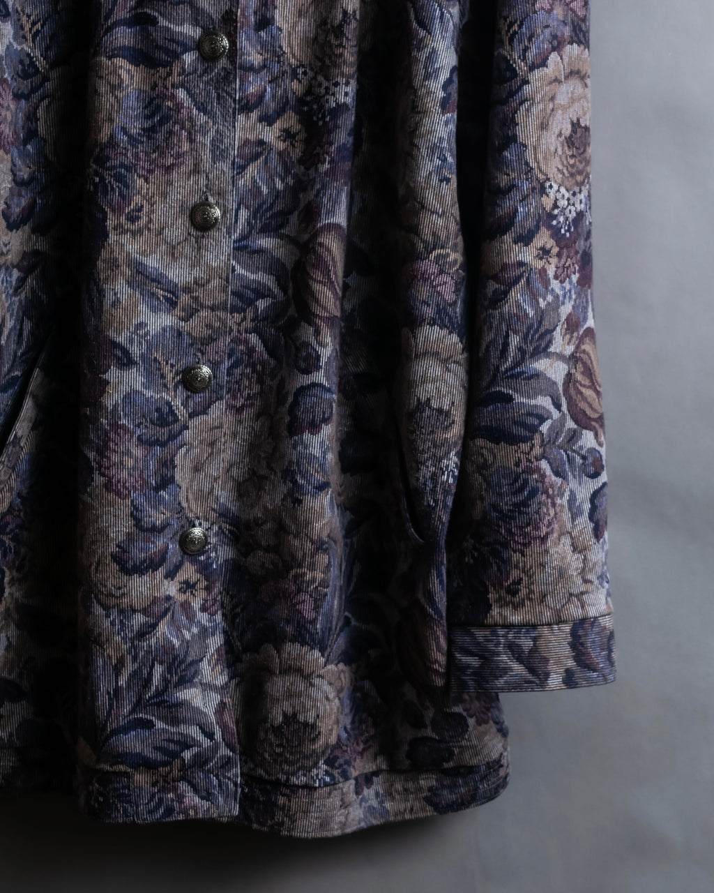 Vintage jacquard floral pattern jacket