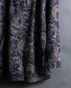 Vintage jacquard floral pattern jacket