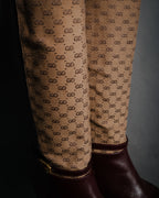 "GUCCI" 20’s archive canvas panel jockey boots