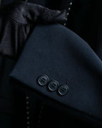 "VERSACE" Silver parts design vertical lapel tailored jacket