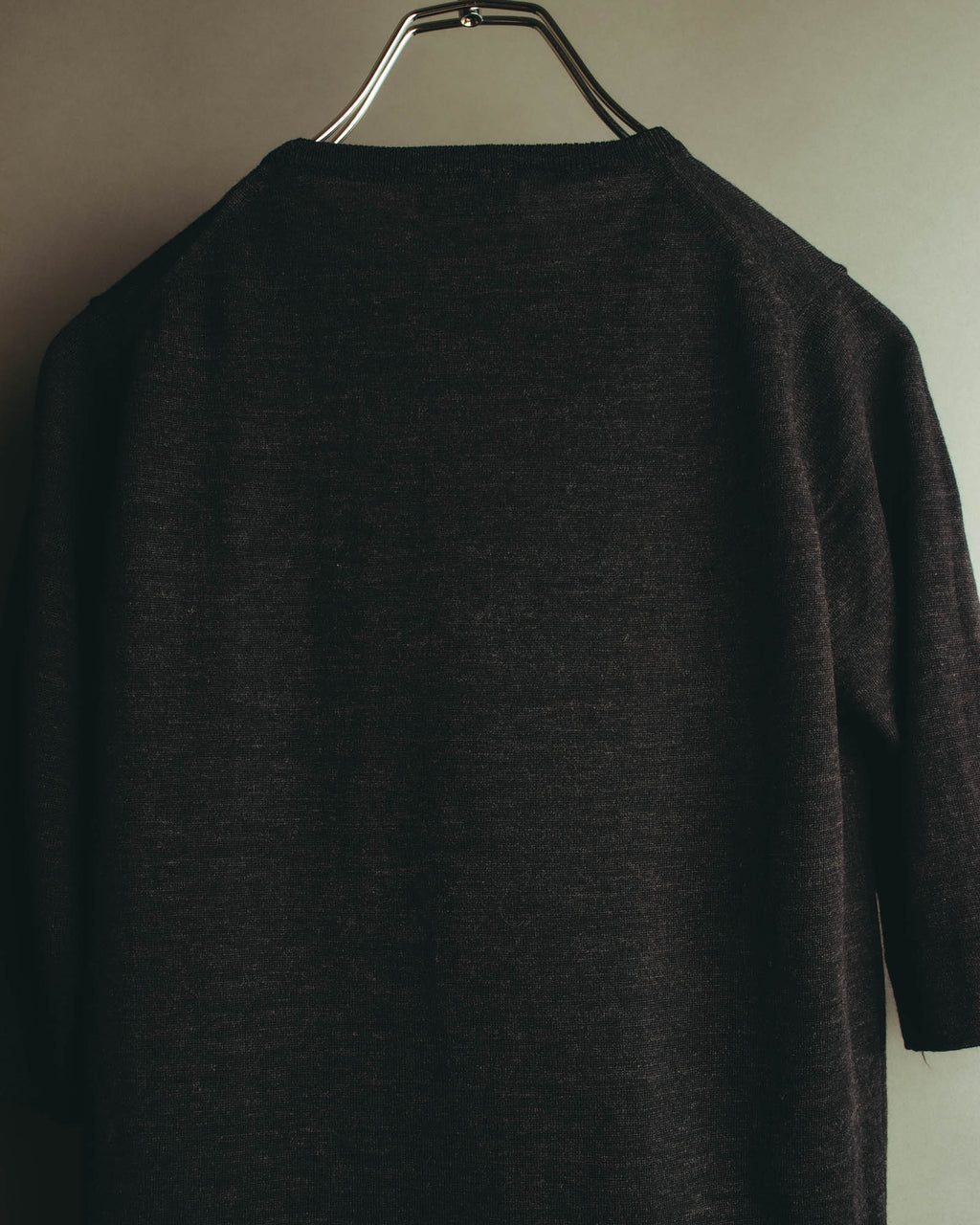 "Margaret Howell" 90's-00's Soft wool short sleeve knit top