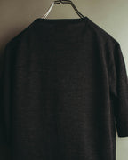 "Margaret Howell" 90's-00's Soft wool short sleeve knit top
