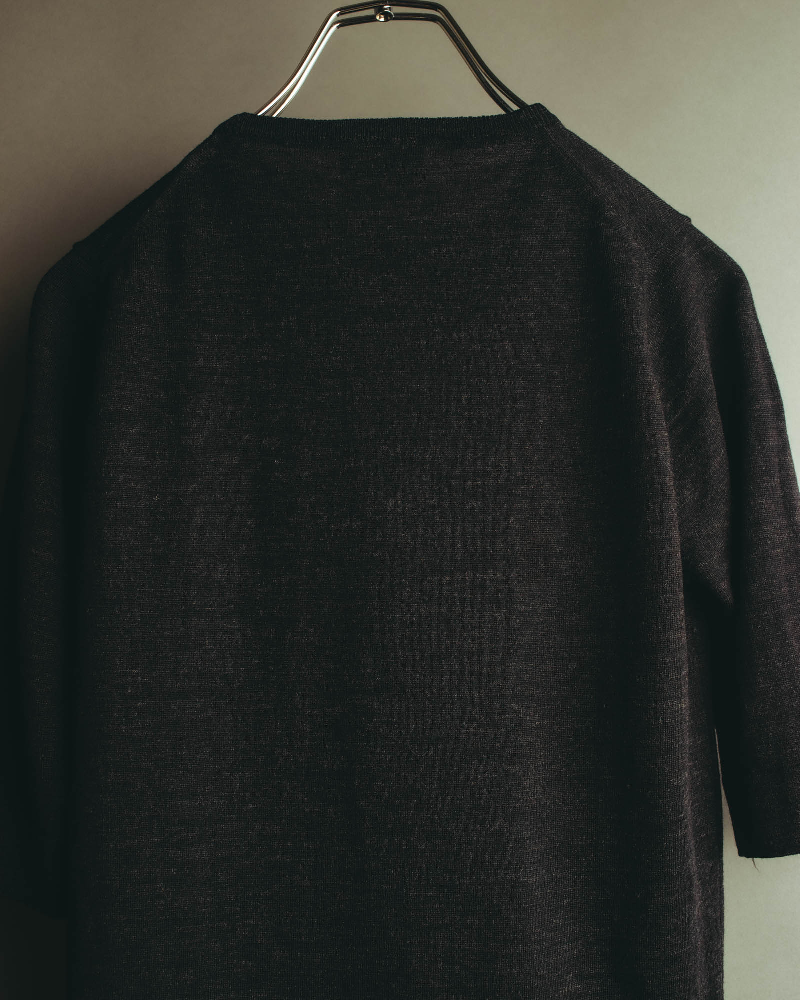 "Margaret Howell" 90's-00's Soft wool short sleeve knit top
