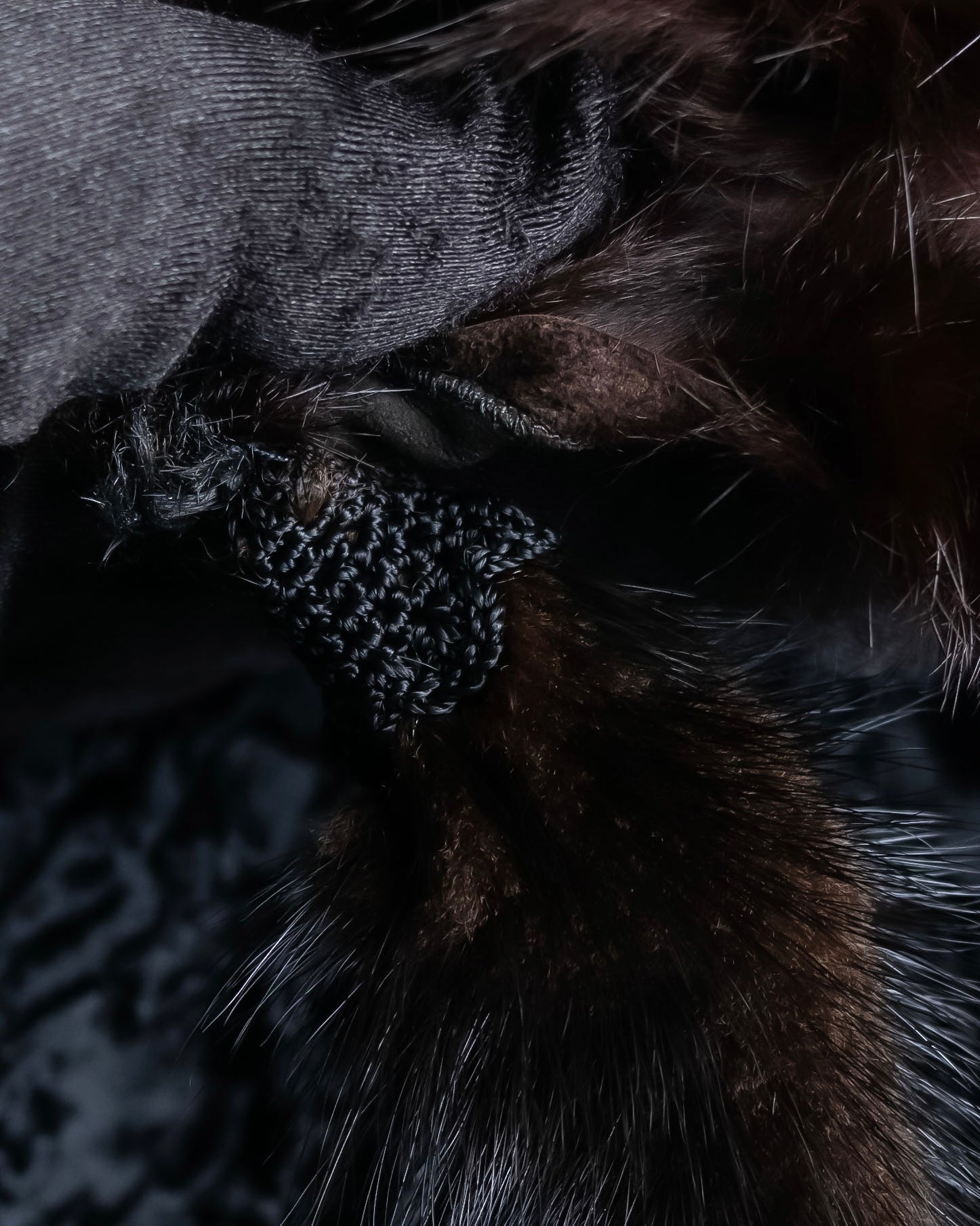 "FENDI" 1970's oversized astrakhan fur coat