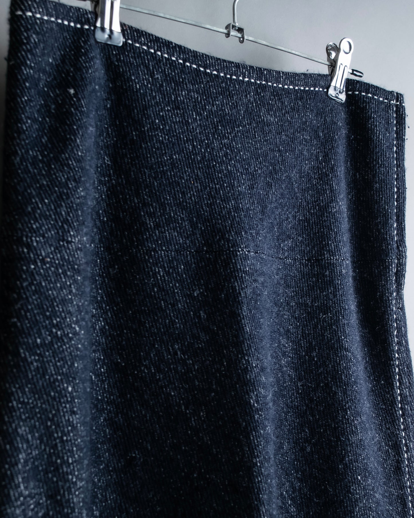 "tricot COMME desGARCONS" Flared silhouette wool cropped skirt