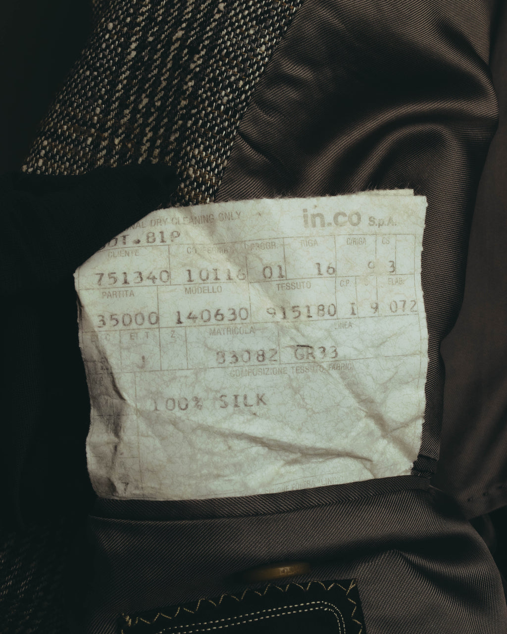 "Ermenegildo Zegna" 80's-90's Textured silk single-breasted blazer