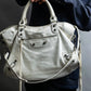 "BALENCIAGA" Ivory color city series hand bag