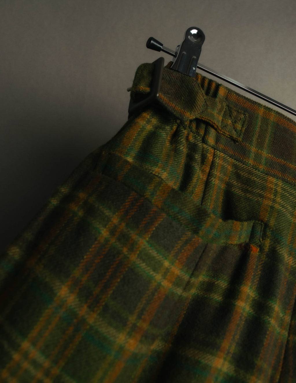 "Christian Dior" 80's-90's Wool plaid blouson and trousers set