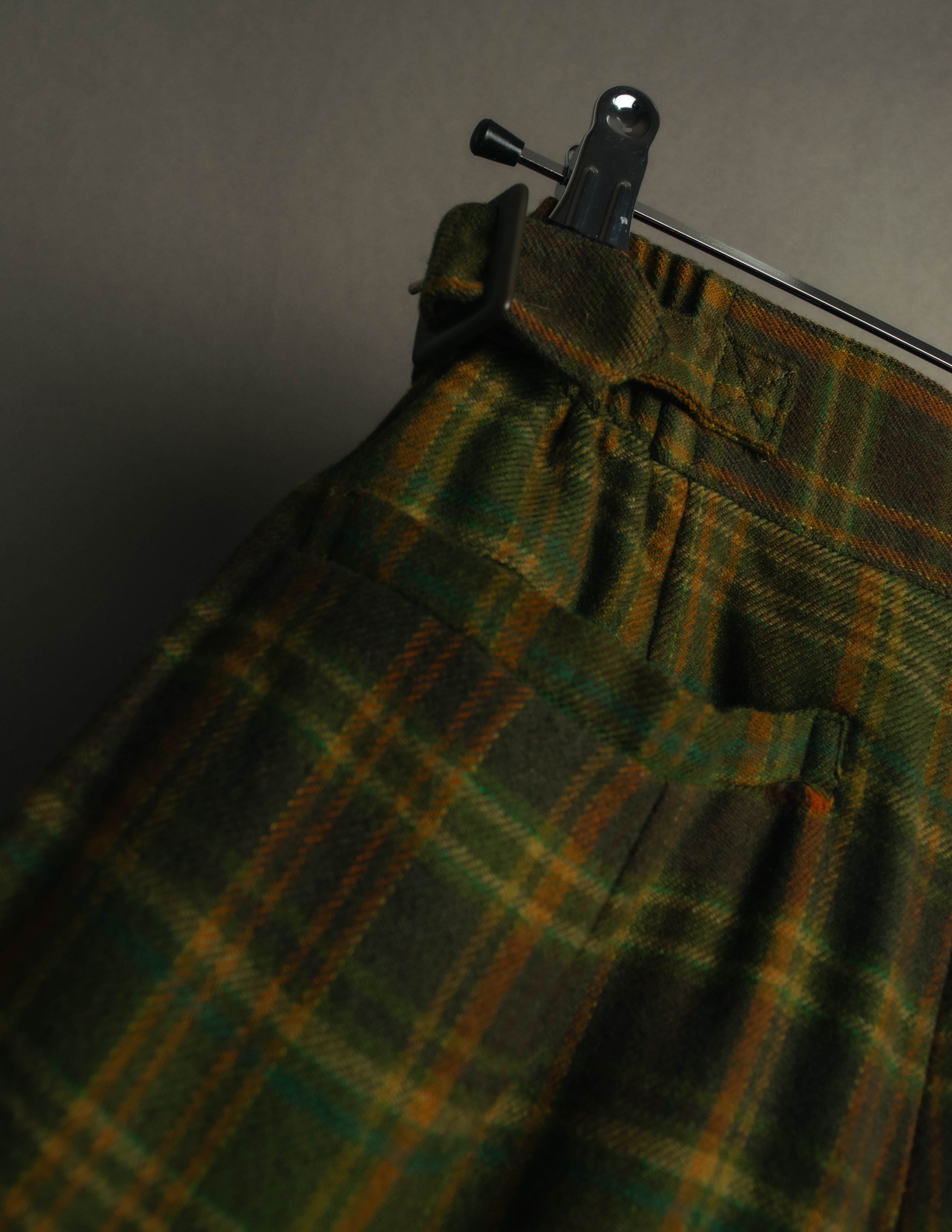 "Christian Dior" 80's-90's Wool plaid blouson and trousers set