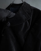 "ARMANI COLLEZIONI" Black corduroy relaxed set up