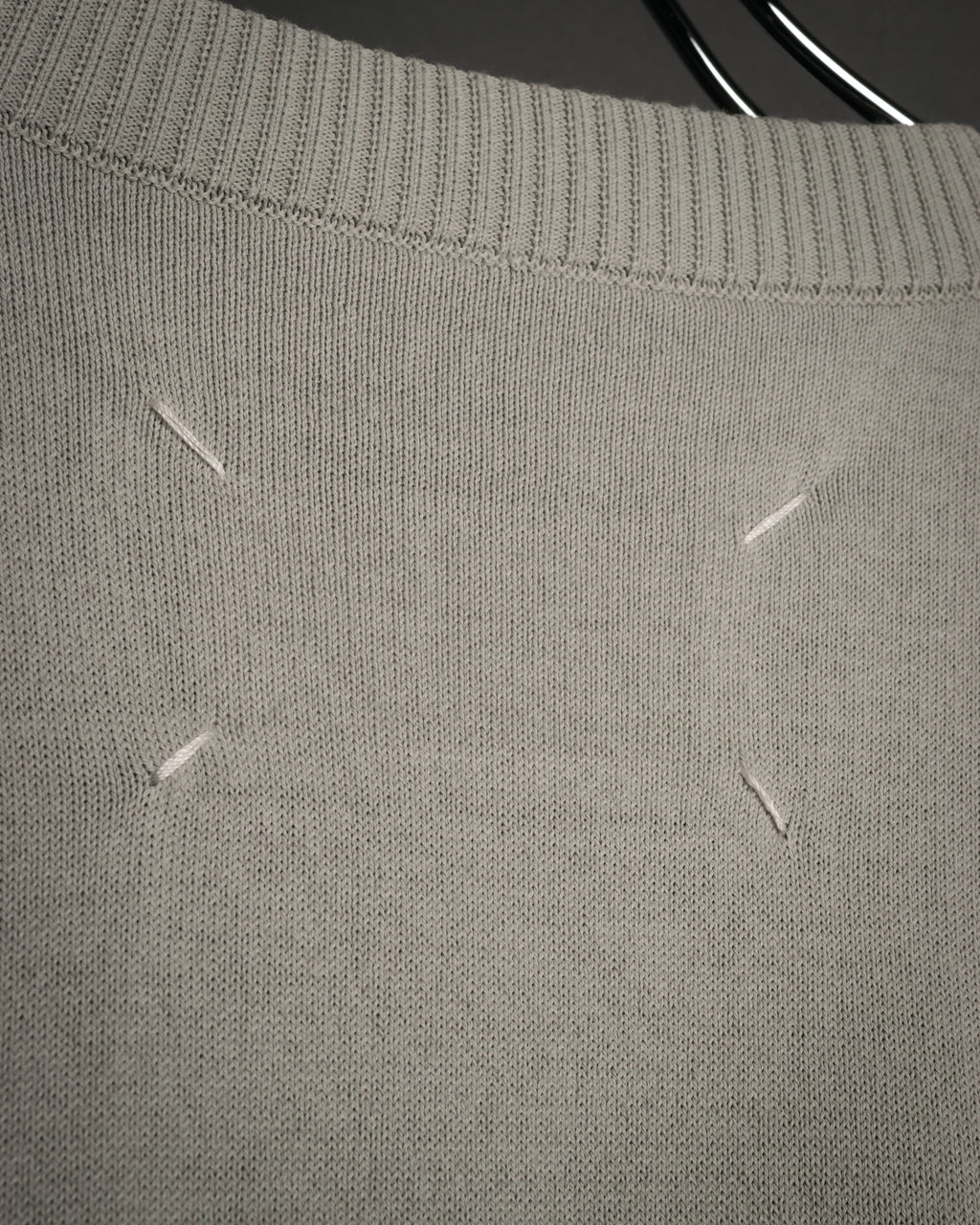 “Maison Margiela” 2015SS deconstructed cape knit top