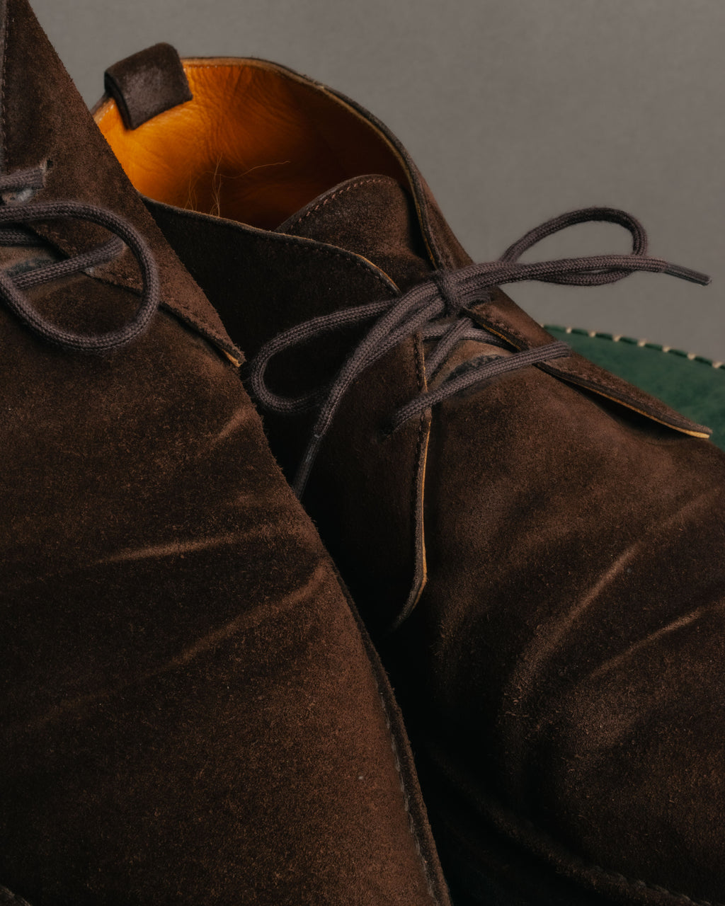 -SPECIAL- “HERMÈS” 1998-2003 Suede square toe chukka boots
