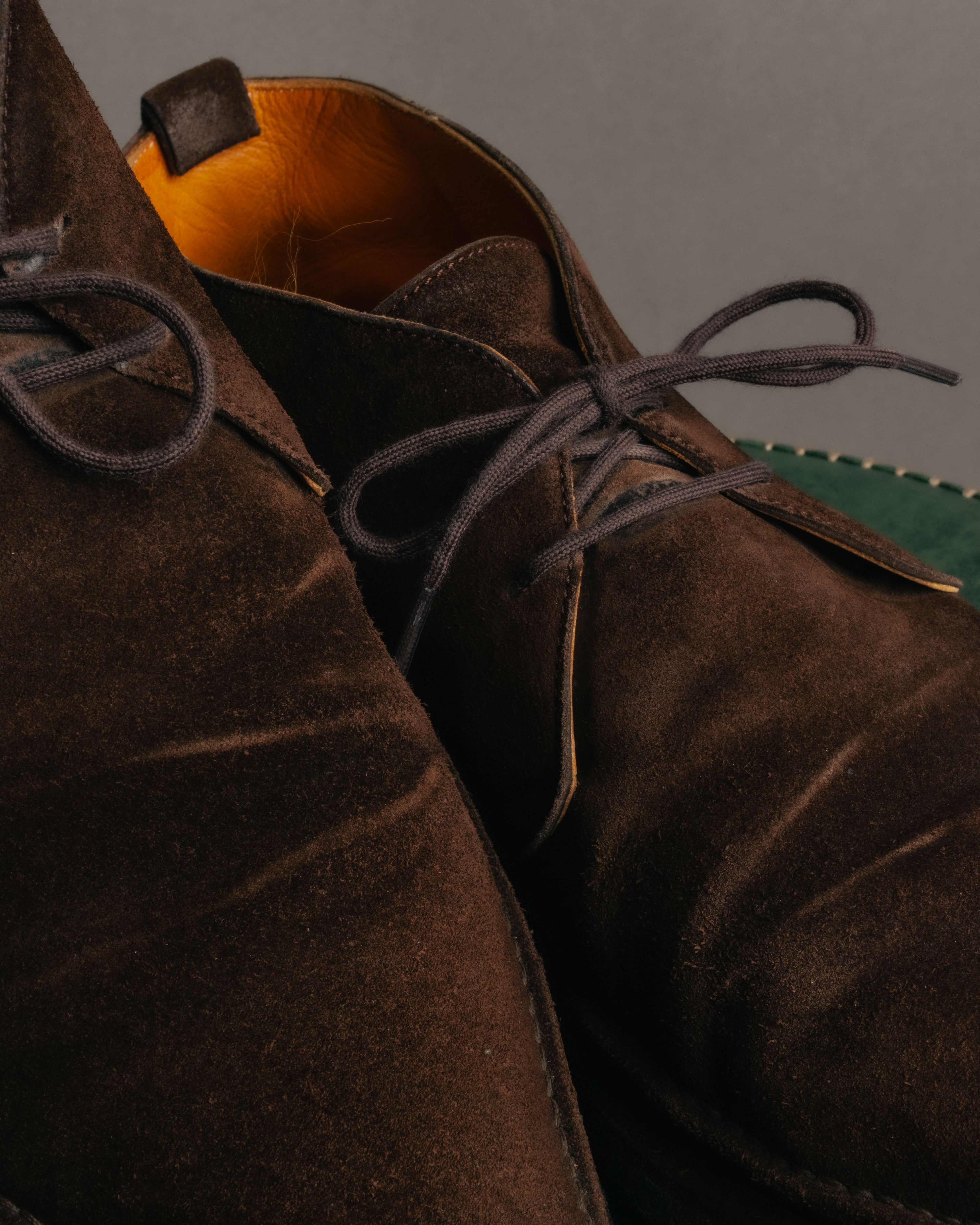 -SPECIAL- “HERMÈS” 1998-2003 Suede square toe chukka boots