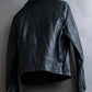 "Acne" Beautiful shape genuine leather double riders jacket