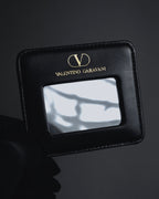 -SPECIAL- "VALENTINO GARAVANI" 90’s-00’s V corner hardware leather top handle bag