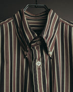 "GUCCI" 90's-00's Striped cotton button-down shirt