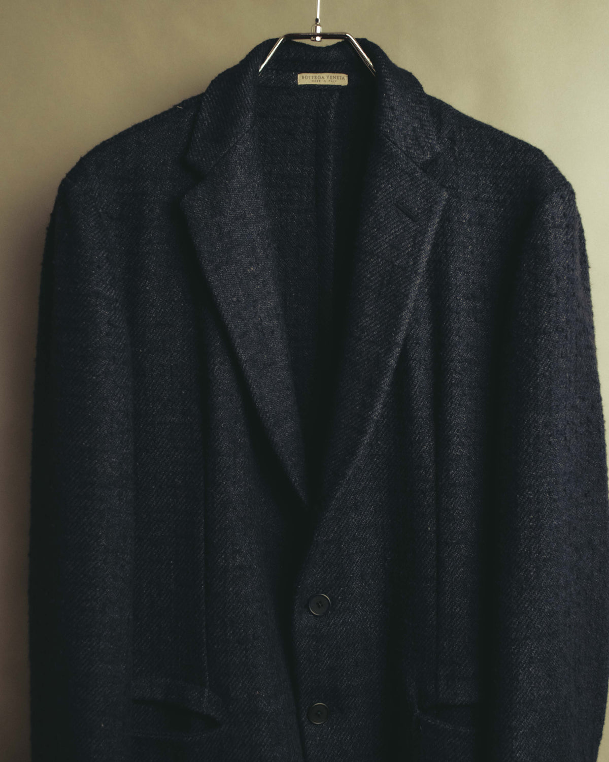 "BOTTEGA VENETA"  Late 90's-early 00's textured tailored short coat