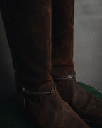 "GUCCI" 00’s equestrian harness long boots