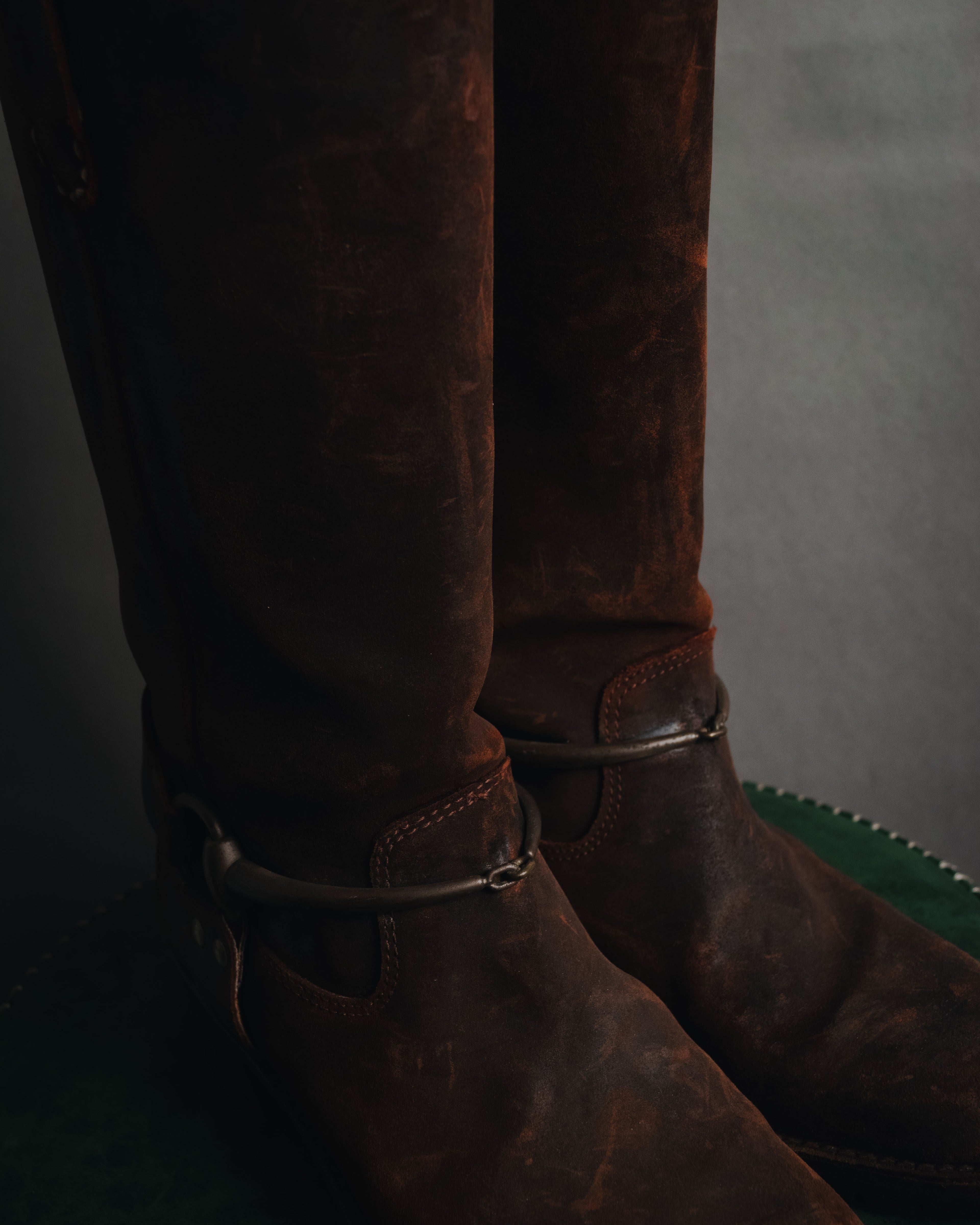 "GUCCI" 00’s equestrian harness long boots