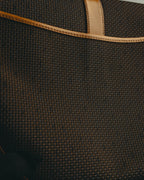 "Yves Saint Laurent" 70's-90's Woven leather shoulder bag