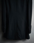 –SPECIAL– “FENDI” 90’s Embroidered collar long tailored jacket
