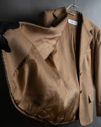 "Max Mara" Waist shape silhouette beige tailored jacket