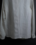 "LOEWE" 00's Fly front linen shirt