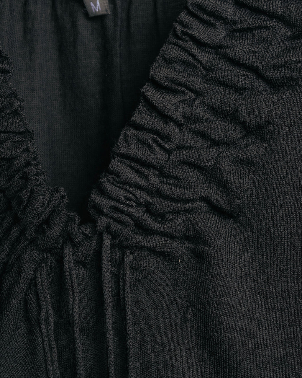 “GUCCI” 2001-2004 Tom Ford era gathered wool fringe knit top