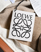 LOEWE by Jonathan Anderson/ Fringe Designed Beige Anagram Blanket Skirt
