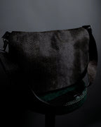 "JIL SANDER" Large flap design Harako leather shoulder bag