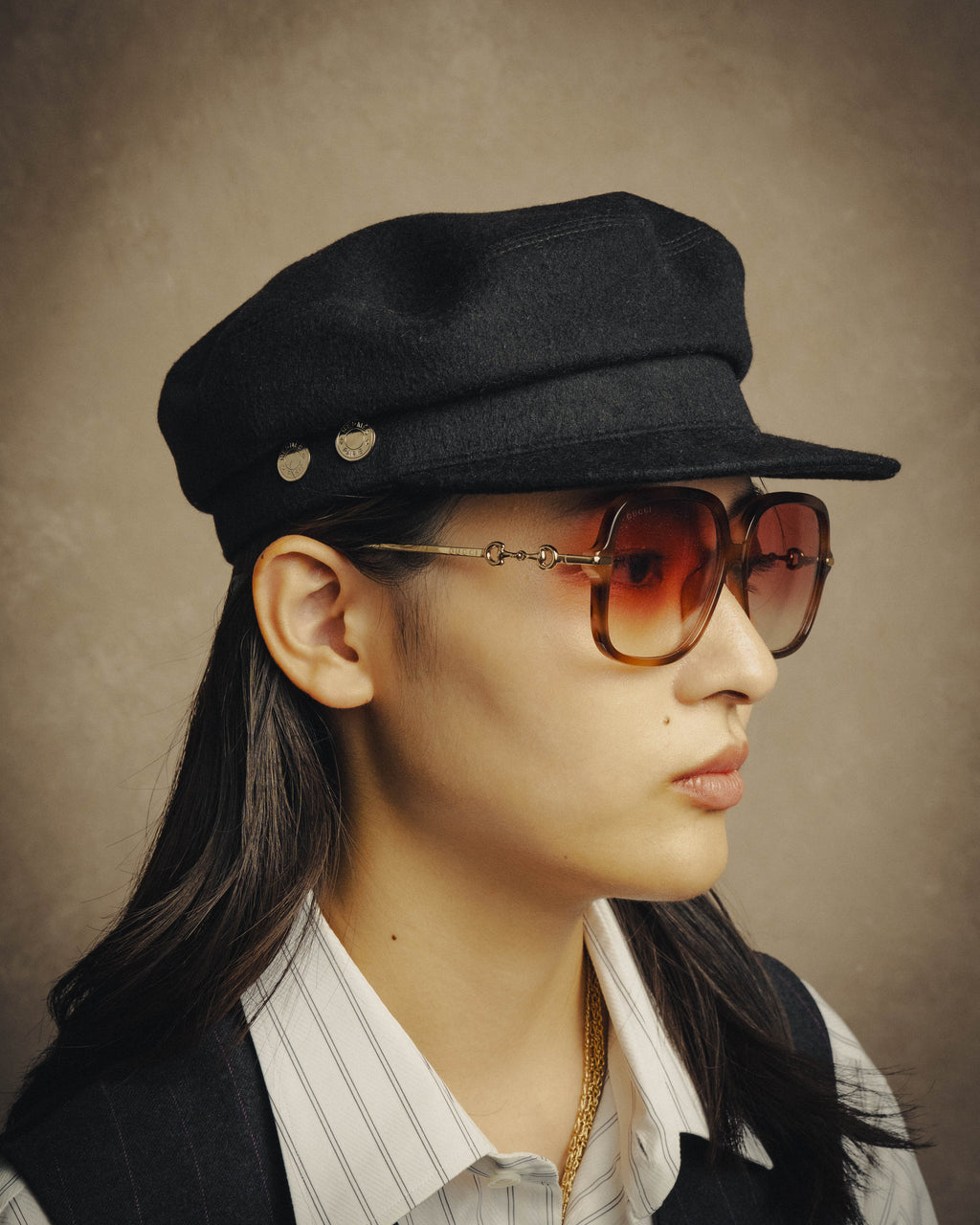 -SPECIAL- “HERMES” 2022-2023 La Parisienne patch cashmere Deauville cap