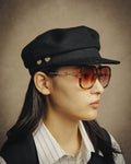 -SPECIAL- “HERMES” 2022-2023 La Parisienne patch cashmere Deauville cap