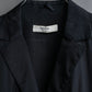 "PRADA" gathered detail cotton tailored jacket