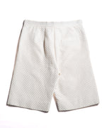Chiristian Dior by Maria Grazia Chiuri/ Silk Blend Diamond Quilted Shorts White