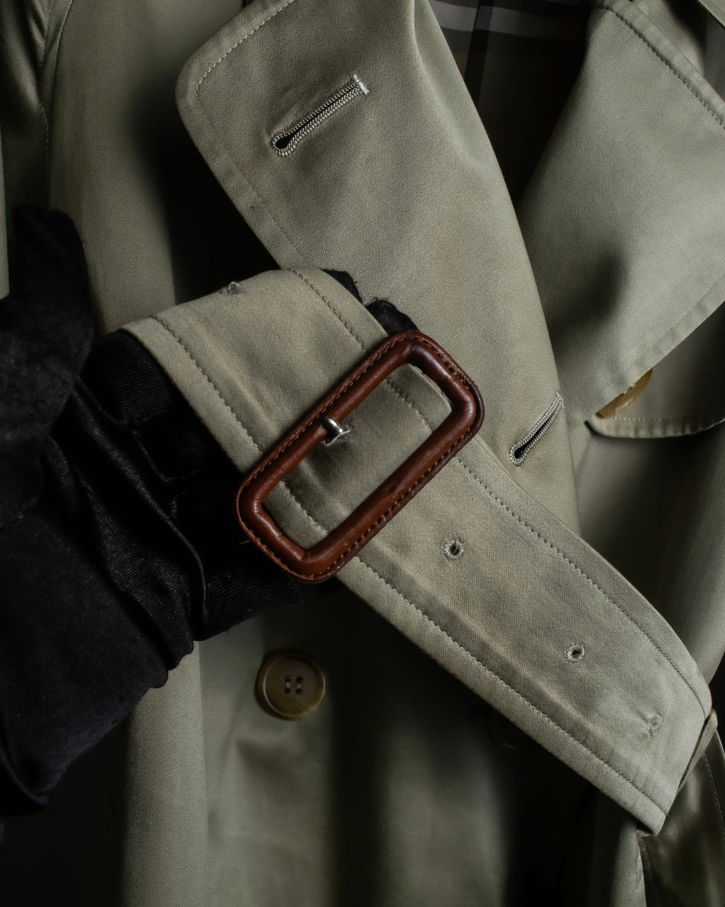 "Burberrys" Vintage water-repellent cotton oversized trench coat