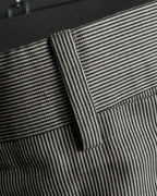 "HERMES" Cotton linen wide tapered slacks