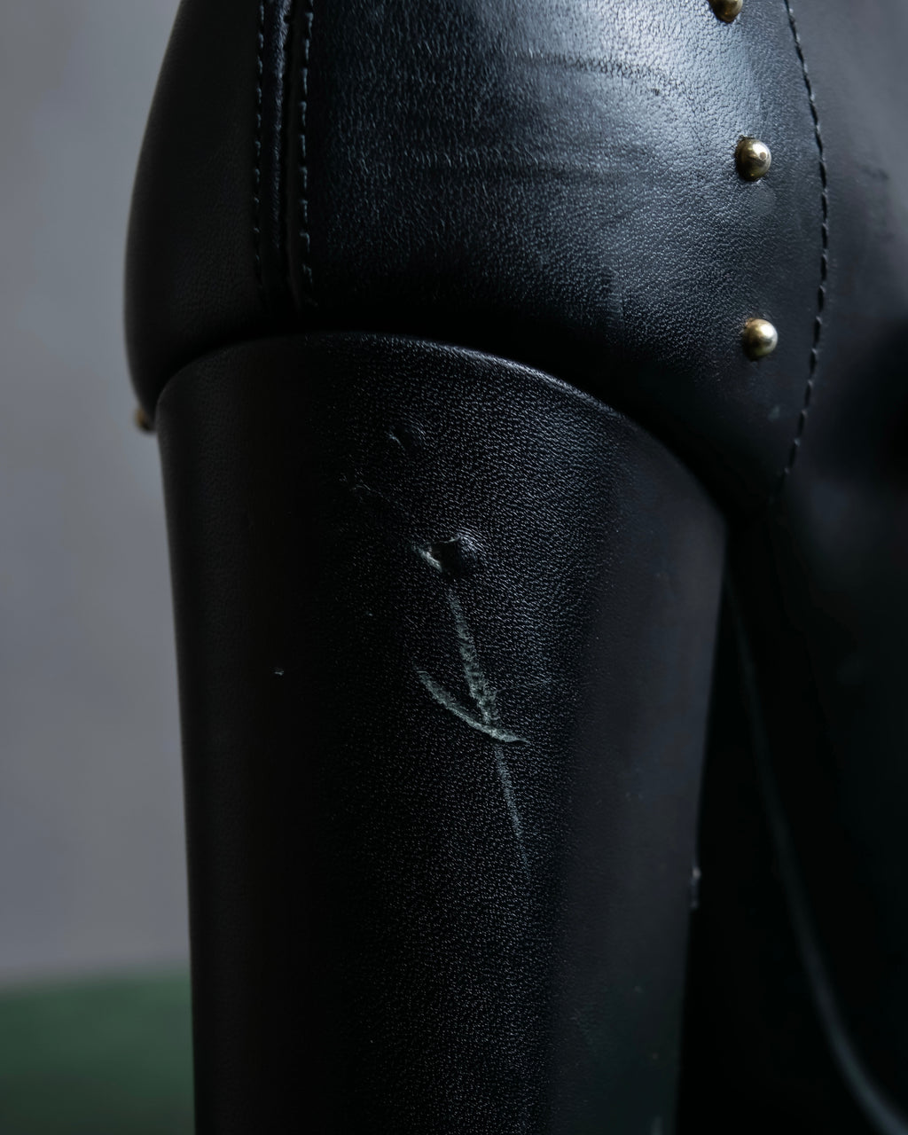 "MCQ Alexander McQueen" Studded design belted heel boots