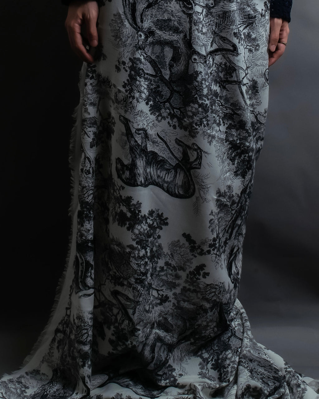 "DIOR" Toile de Jouy Sauvage Scarf