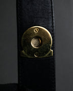 "Salvatore Ferragamo" Vertical gancini drawstring hobo bag