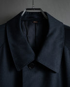“Yves Saint Laurent” 90’s clean fly-front bal collar coat
