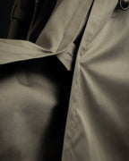 "BURBERRYS" Traditional detail double-breasted stand color trench coat