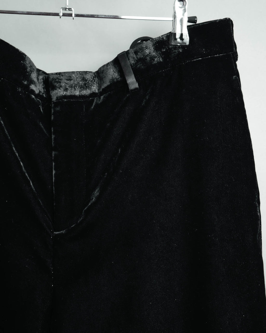-SPECIAL- “SAINT LAURENT” 2016’s- lamé velvet tuxedo trousers