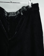 -SPECIAL- “SAINT LAURENT” 2016’s- lamé velvet tuxedo trousers