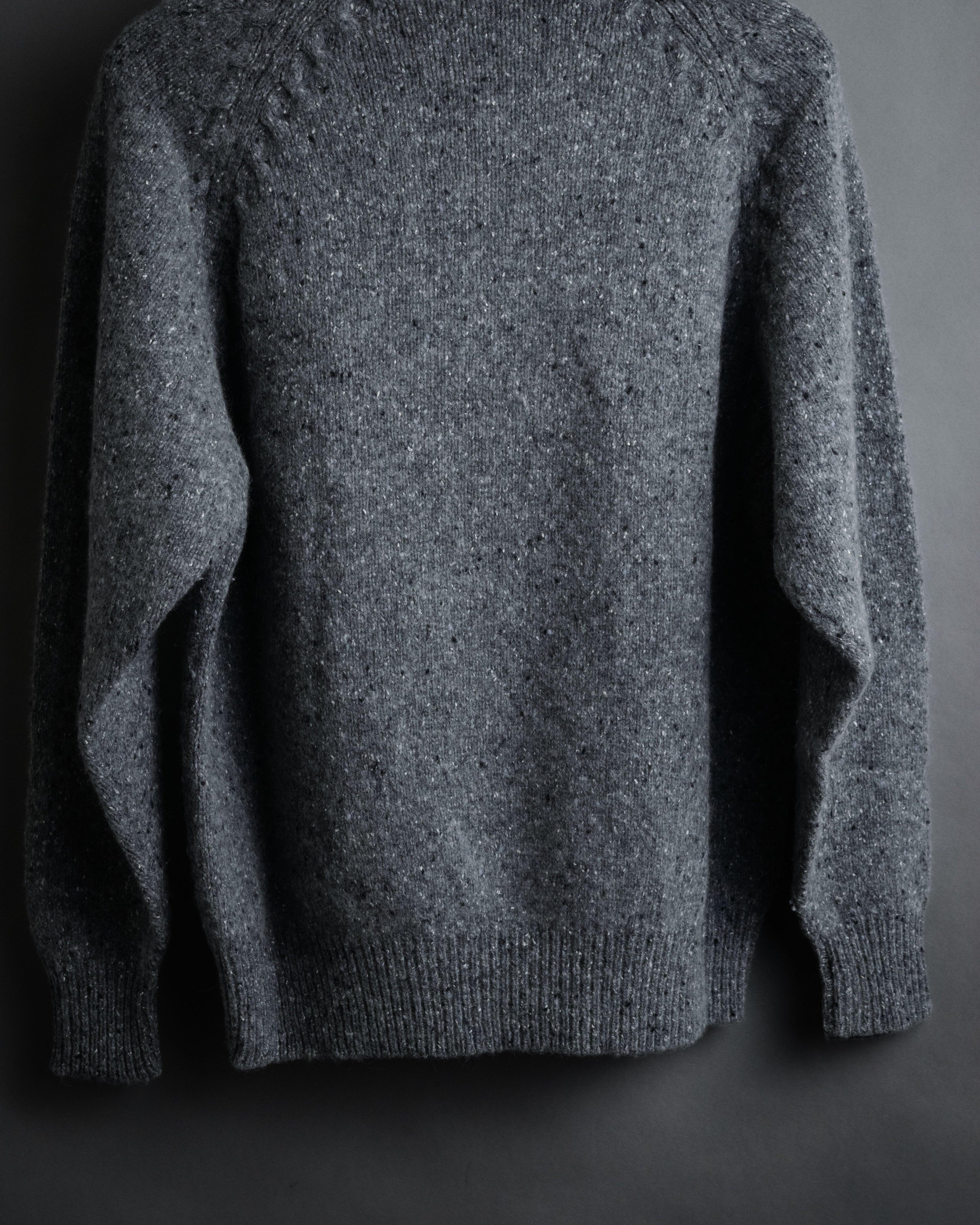 “Christian Dior” 90’s Nep yarn raglan knit sweater